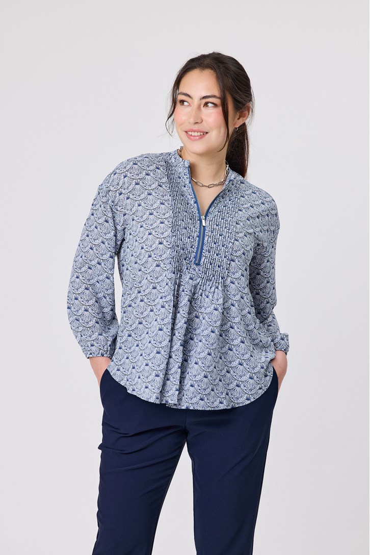 SONNET ZIP BLOUSE